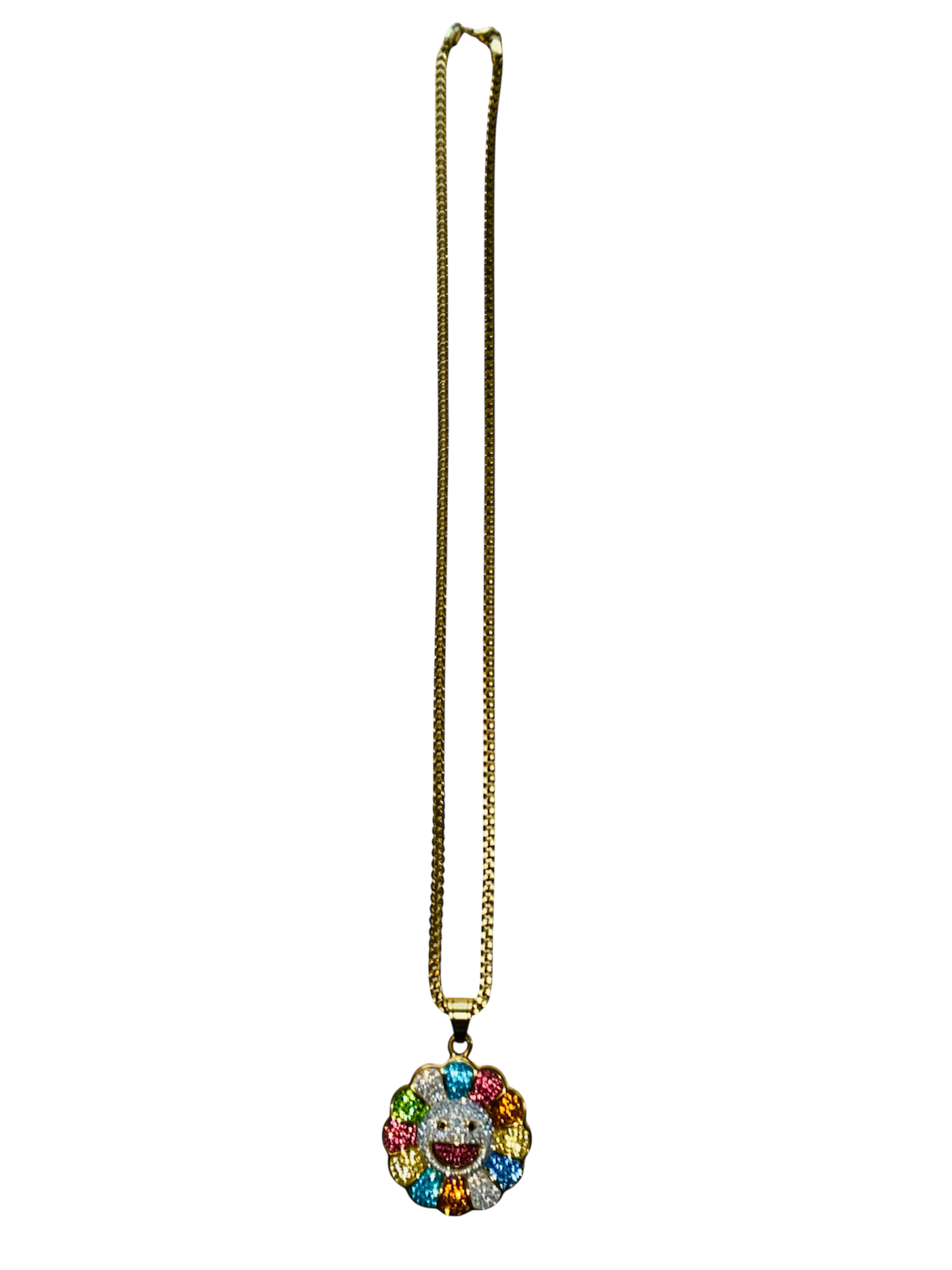 Daisy Rainbow Necklace Gold
