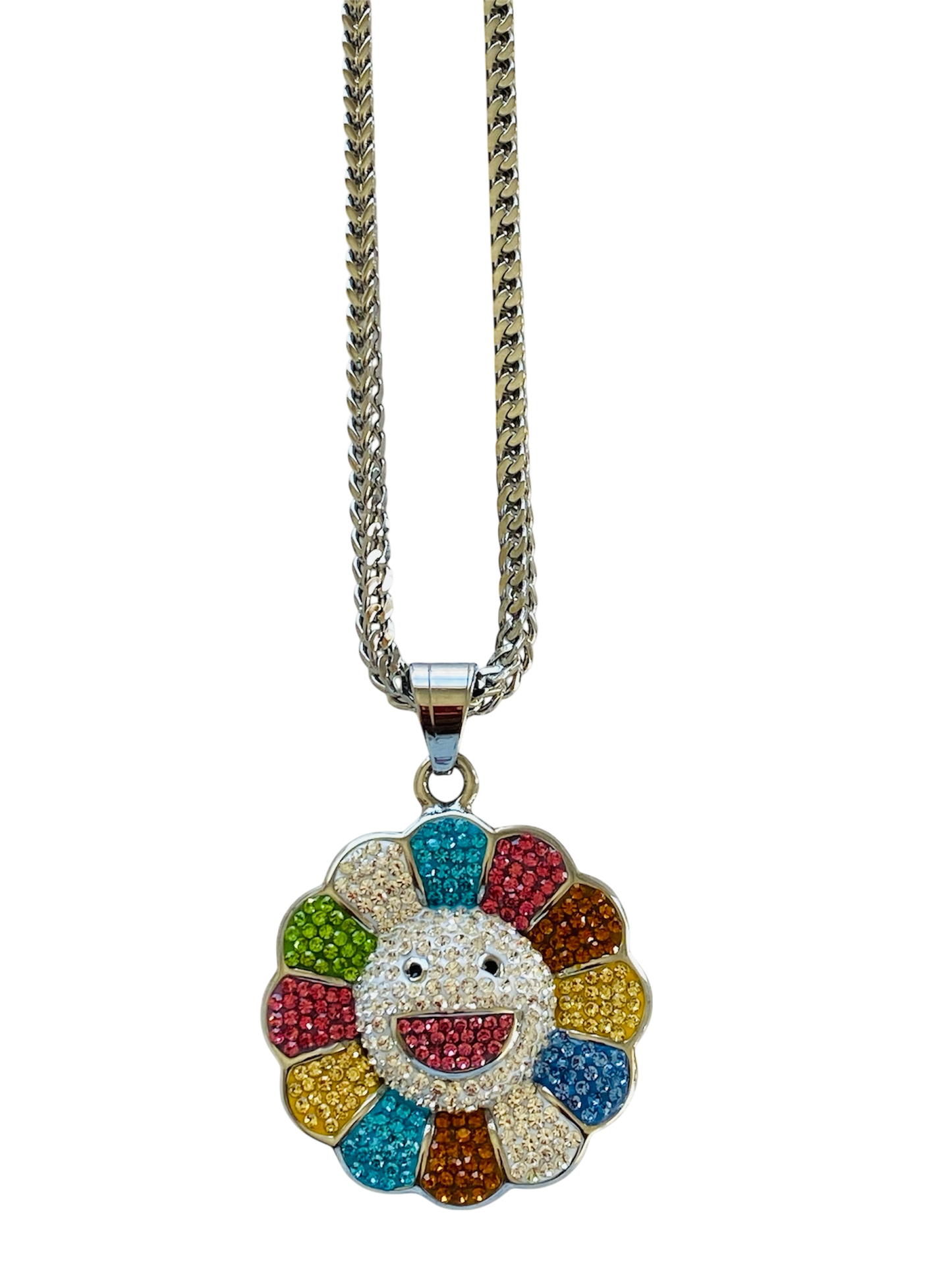 Daisy Rainbow Smiley Face