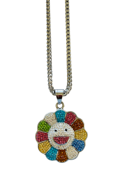 Daisy Rainbow Smiley Face