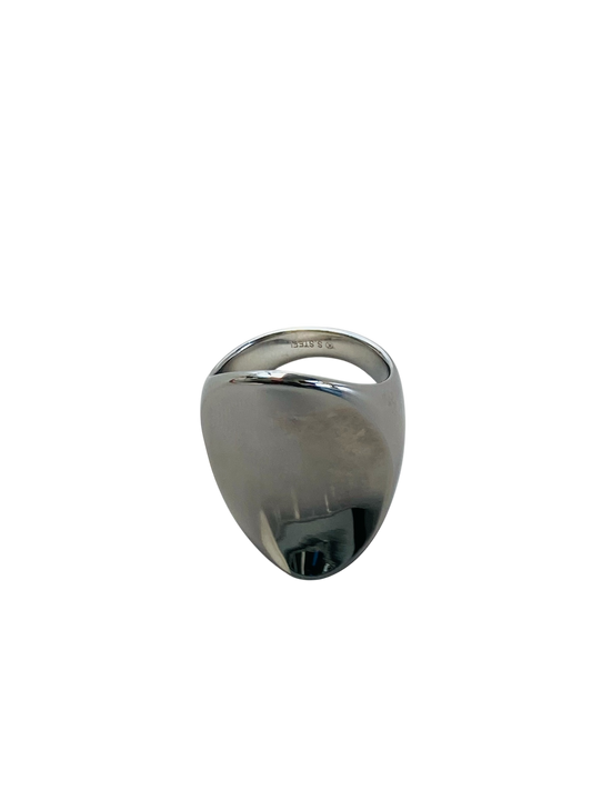Silver Oval Ring