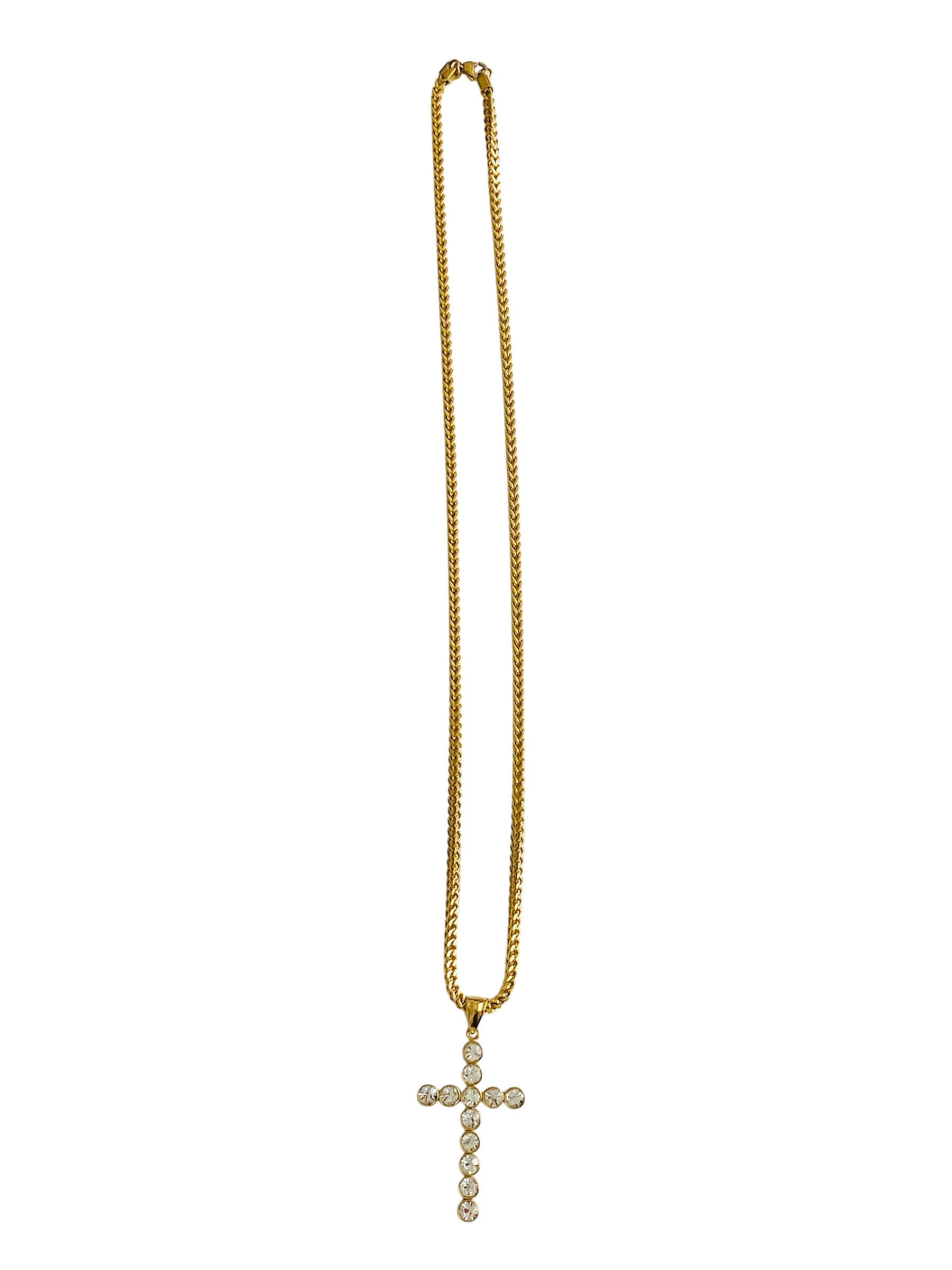 Stud Cross Necklace