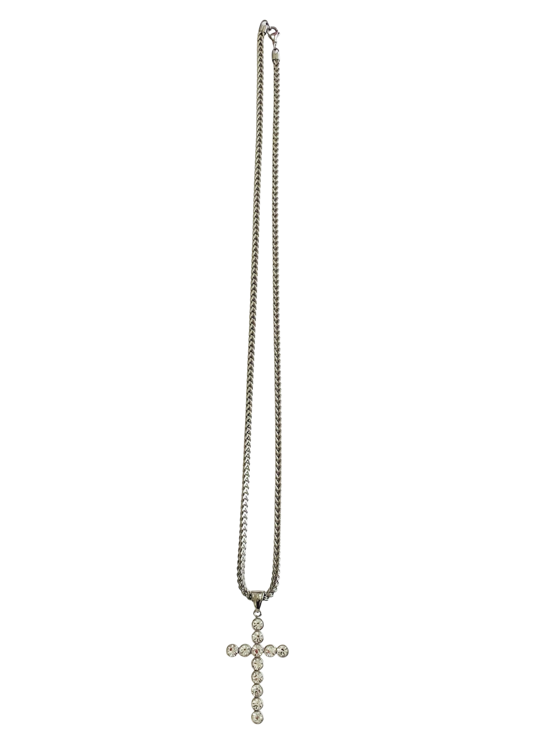 Stud Cross Necklace