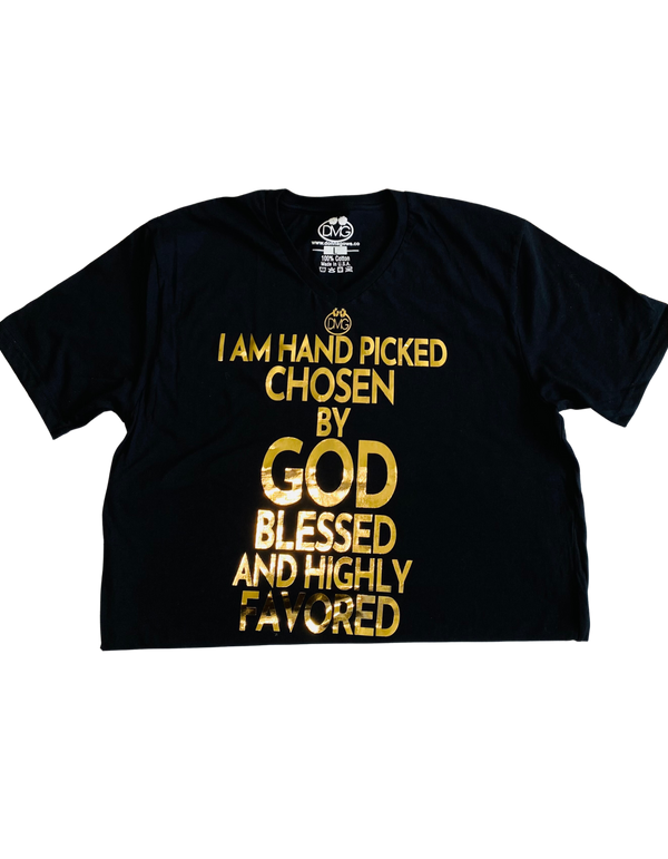 GOLD BLACK T-SHIRT HAND PICKED