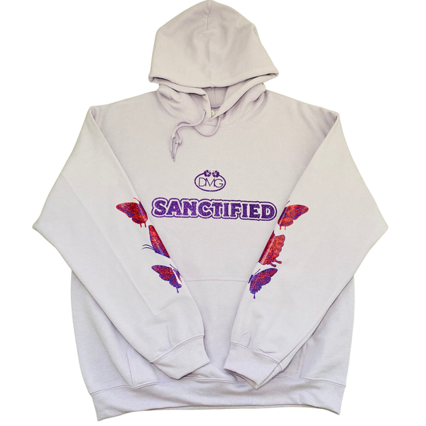 Sanctified Glitter Hooded Sweatshirt Donna M Gowe Dmg 